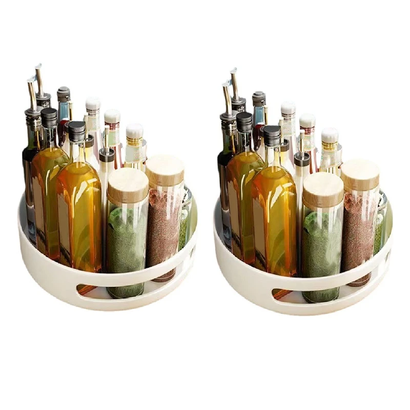 

Turntable Cupboard Organizer Multi-Functional Spice Rack For Kitchen Storage,Spice Organizers Holder
