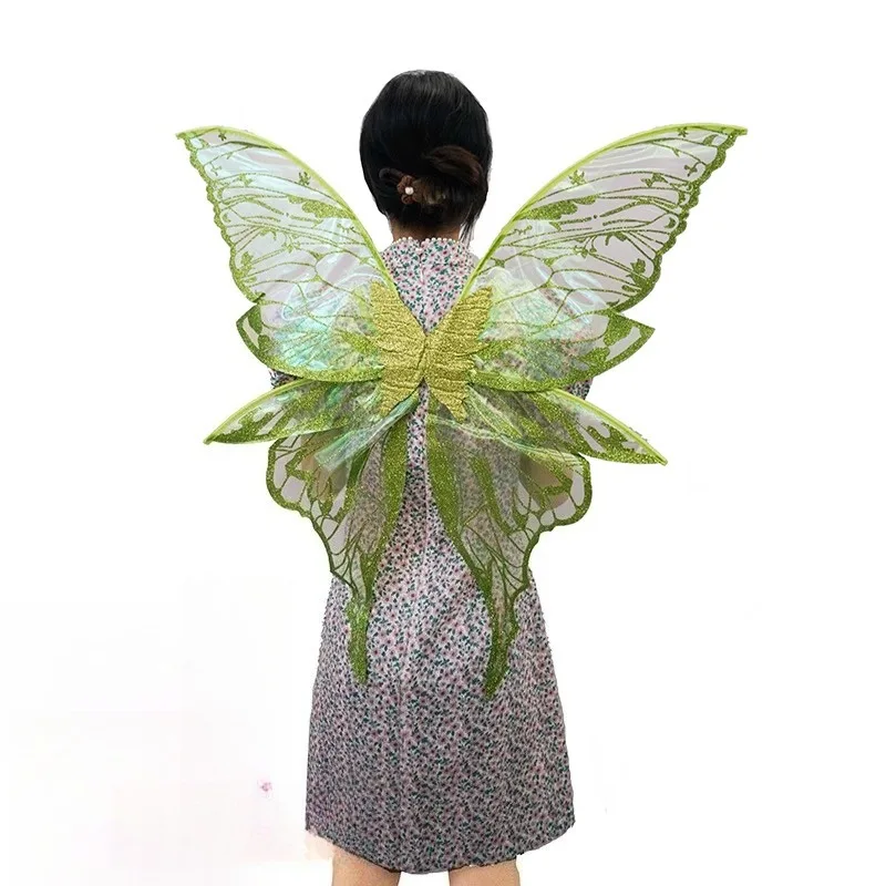 Girls Womens Fantasy Fairy Wings Cosplay Colorful Sparkling Angel Wings  Halloween Party Dress Up Stage Performance Props - AliExpress 200000532