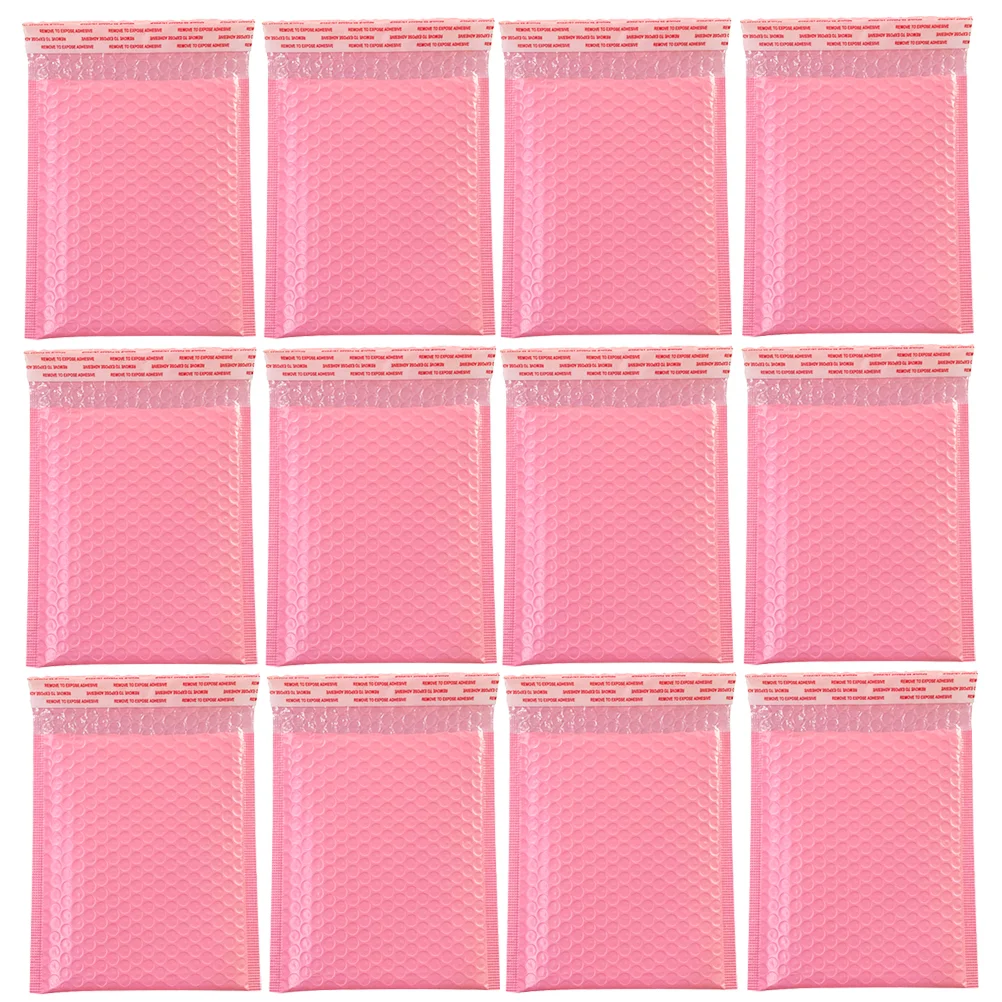 

60 Pcs Bubble Bag Mailers Padded Envelopes Small Bubbles Bags Pink Shipping for Business Delivery Package Packaging