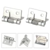 2pcs Self Closing Stainless Steel Silver Spring Door Hinge Hardware 1/1.5/2/2.5/3Inch Household Hardware