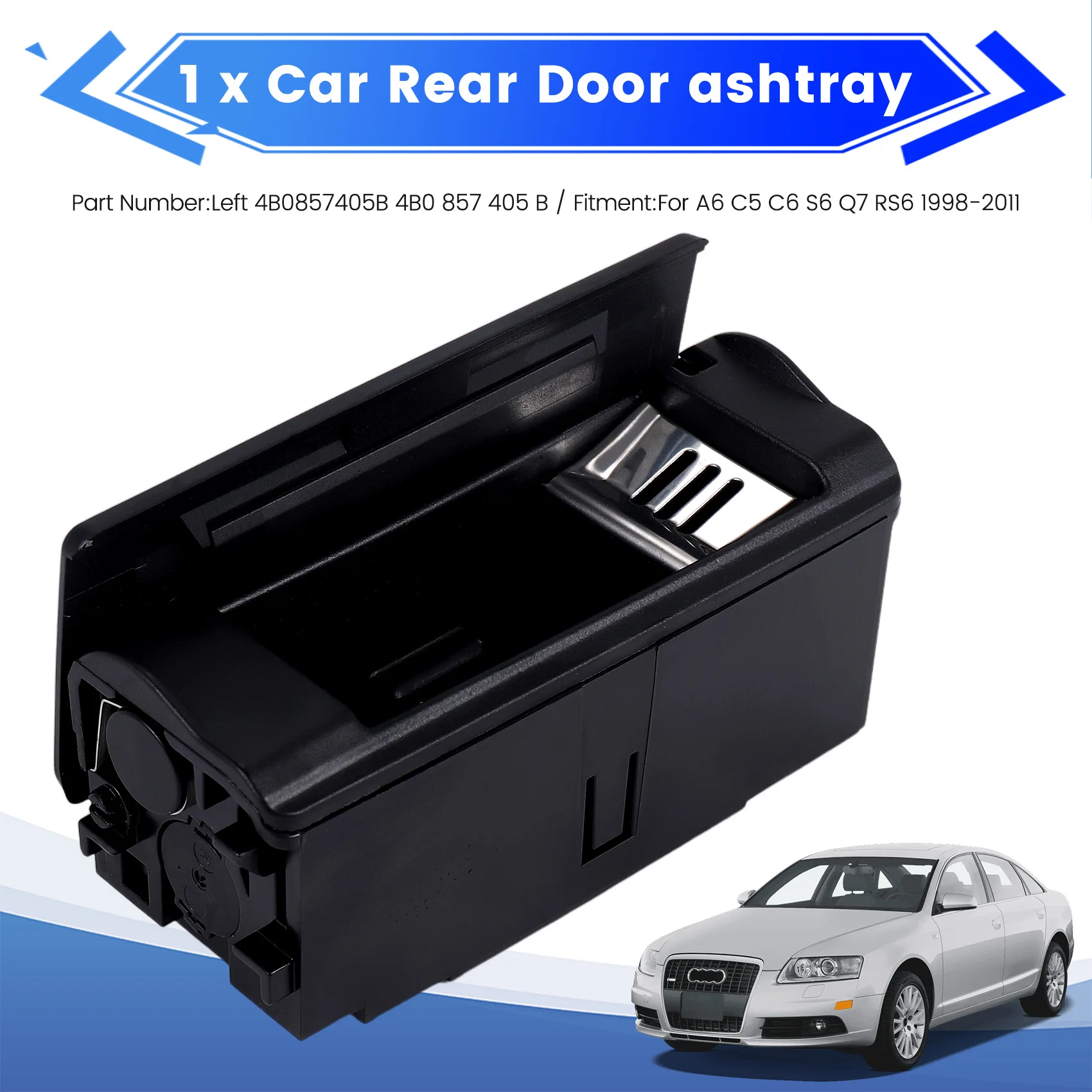 WF-Car 뒷문 후면 재떨이통 A6 C5 C6 S6 Q7 RS6 1998-2011용