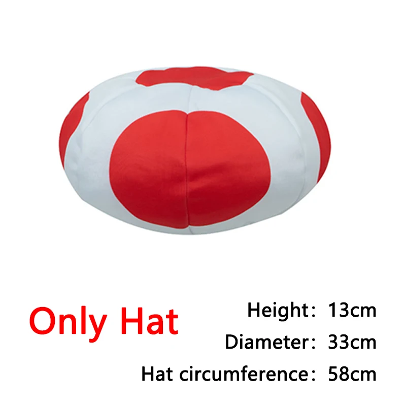 thumbnail image 1 of Disfraz de sapo de Kinopio para niños y adultos, uniforme, sombrero, juego de rol, disfraces de Bros, fiesta de carnaval y Halloween, 1 of 5