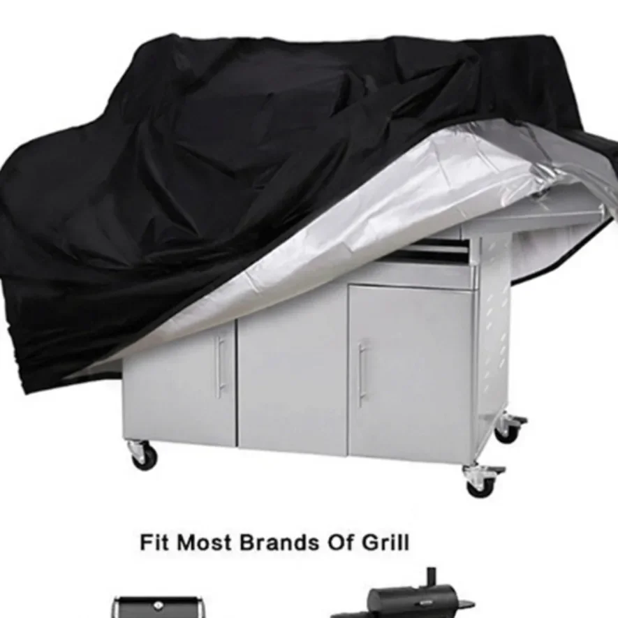 Oxford Cloth Outdoor BBQ Grill Cover Waterproof Oven Cover Garden Protective UV Resistant Heavy Duty Carbon BBQ