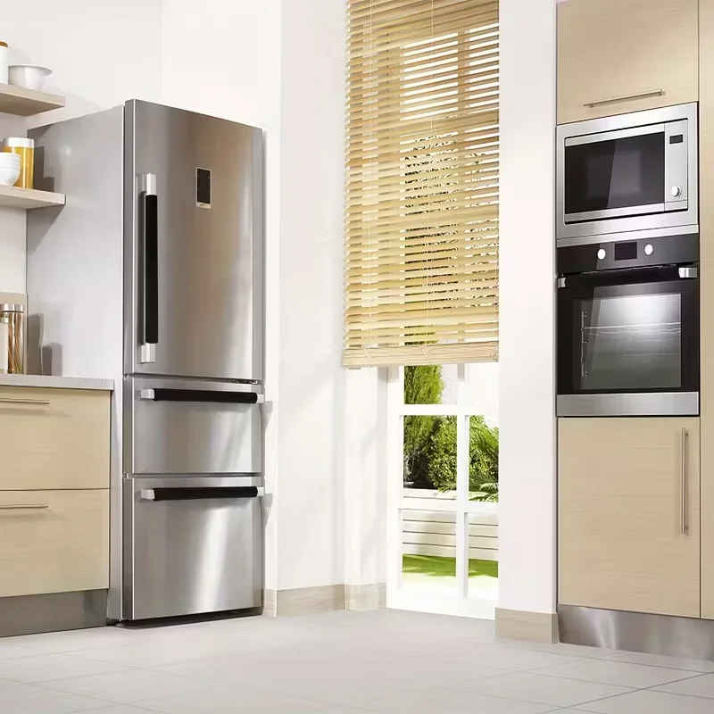 Elegant Refrigerator Door Cover Set - Durable, Oil & Stain Resistant, Anti-Static Kitchen Upgrade