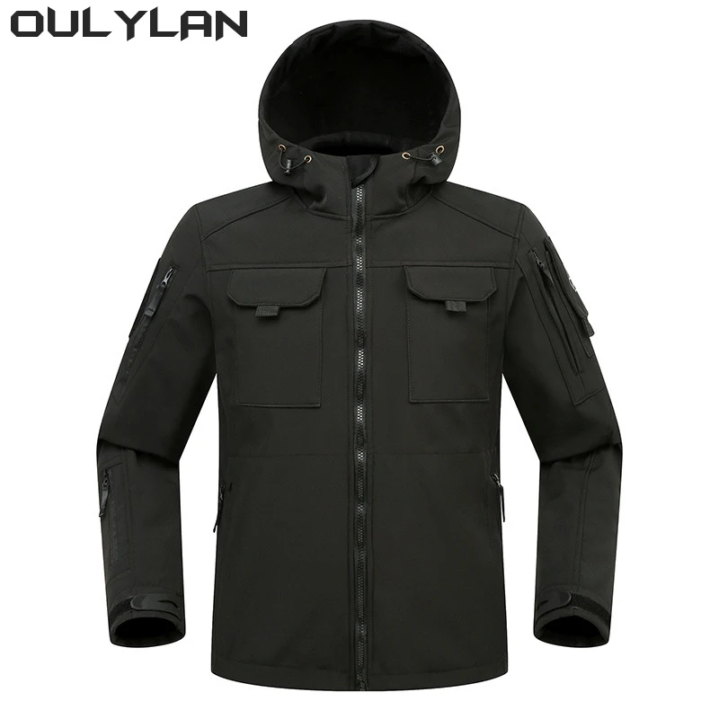 

Oulylan Водонепроницаемая тактическая походная куртка Мягкая оболочка ветрозащитная ветровка пальто Мужская Военная Тактическая верхняя одежда охотничья одежда
