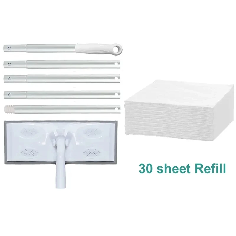 

Flat Mop Disposable Electrostatic Dust Removal Mop Dry Duster Cloths Mop Pads Lazy Mop Home Clean Cloth Household Cleaning Tools