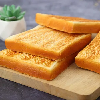 인조 음식 가짜 빵 토스트 슬라이스, PU 빵, 음식 놀이, 주방 장난감 가게, 사진 소품 모델, 홈 데코 액세서리
