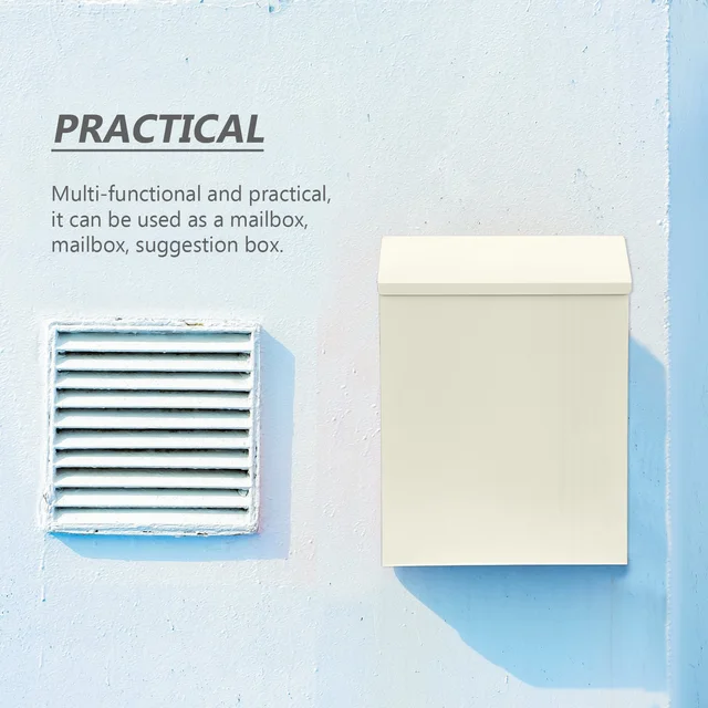 Postafiók Dekoratív Posta Vintage Otthoni Privát Konténer Levél Kültéri Háztartási Fal Lógása - Image 2