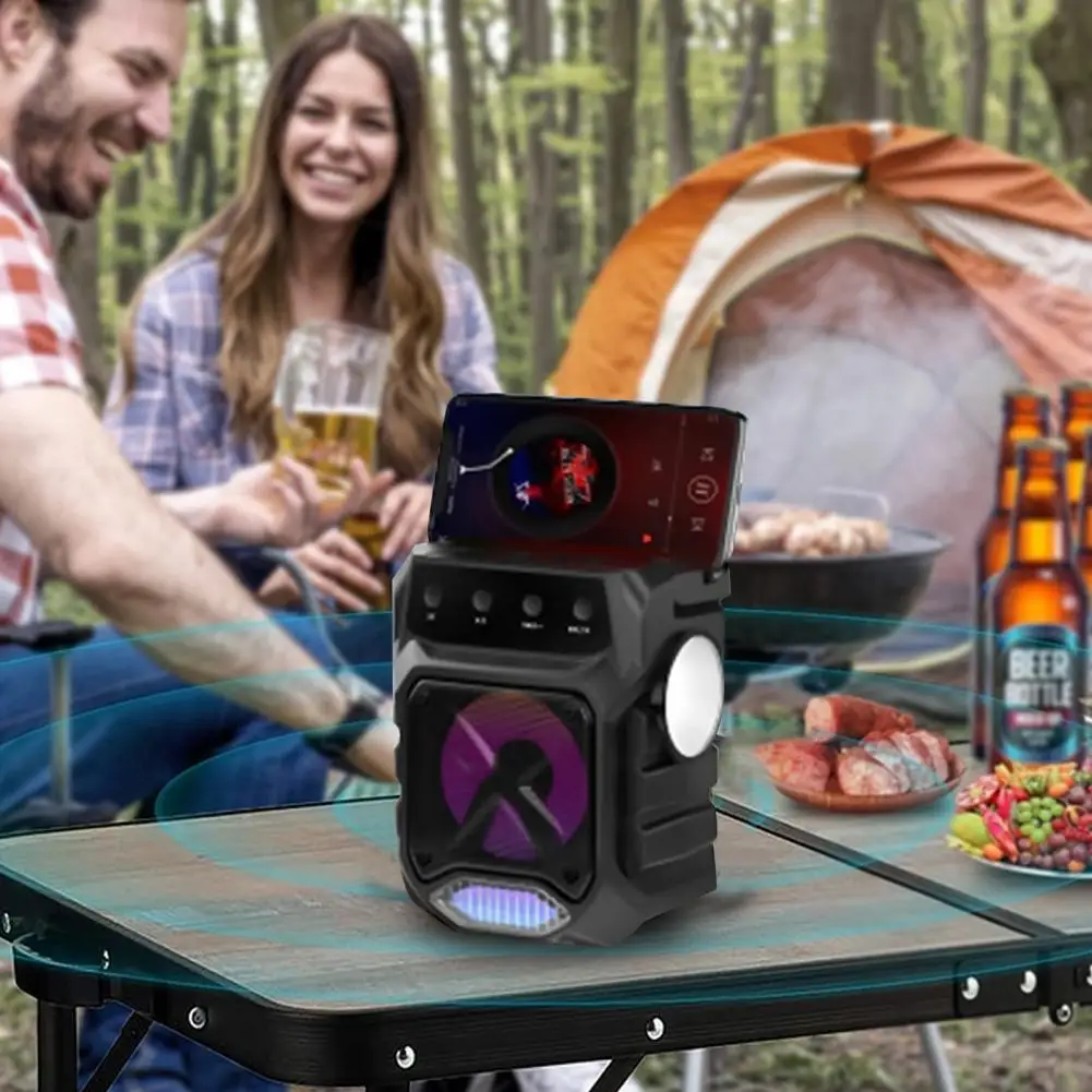 

Solar Charge Stereo Speakers With Torch Flashlight Subwoofer Portable Outdoor Wireless Bluetooth Speaker For Camp Loudspeaker