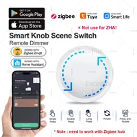 ZigBee 3.0 Smart Knob Switch DIY Wireless Scene Button Rotatable Dimmer Switch Home Appliances Automation Scene Linkage Remoter 1