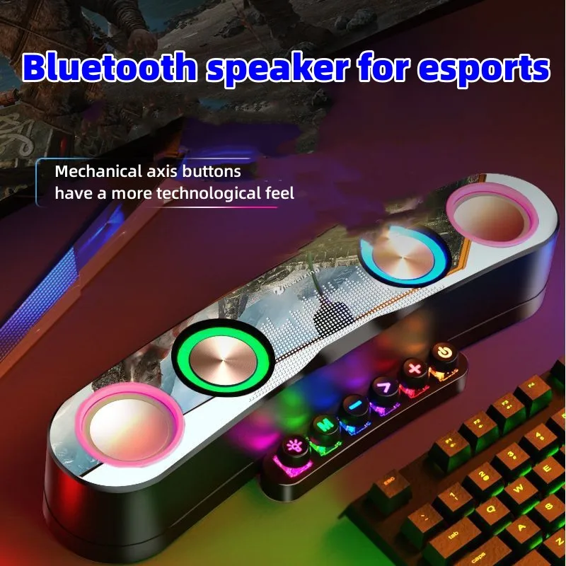 

Bluetooth колонка, ослепительный компьютерный динамик, ноутбук, мультимедийные Киберспорт, игровой двойной динамик, сабвуфер, звуковой эффект, автомобильный динамик