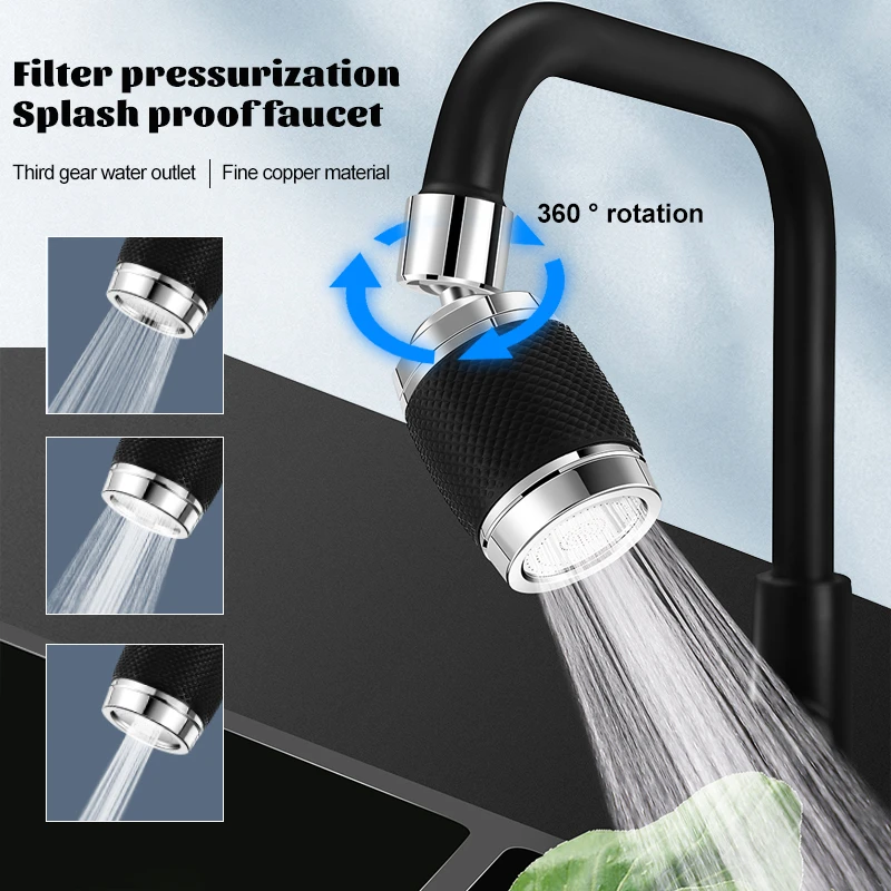 Nozzle Diffuser Kitchen Faucet Saving Water Aluminum Kitchen Faucet