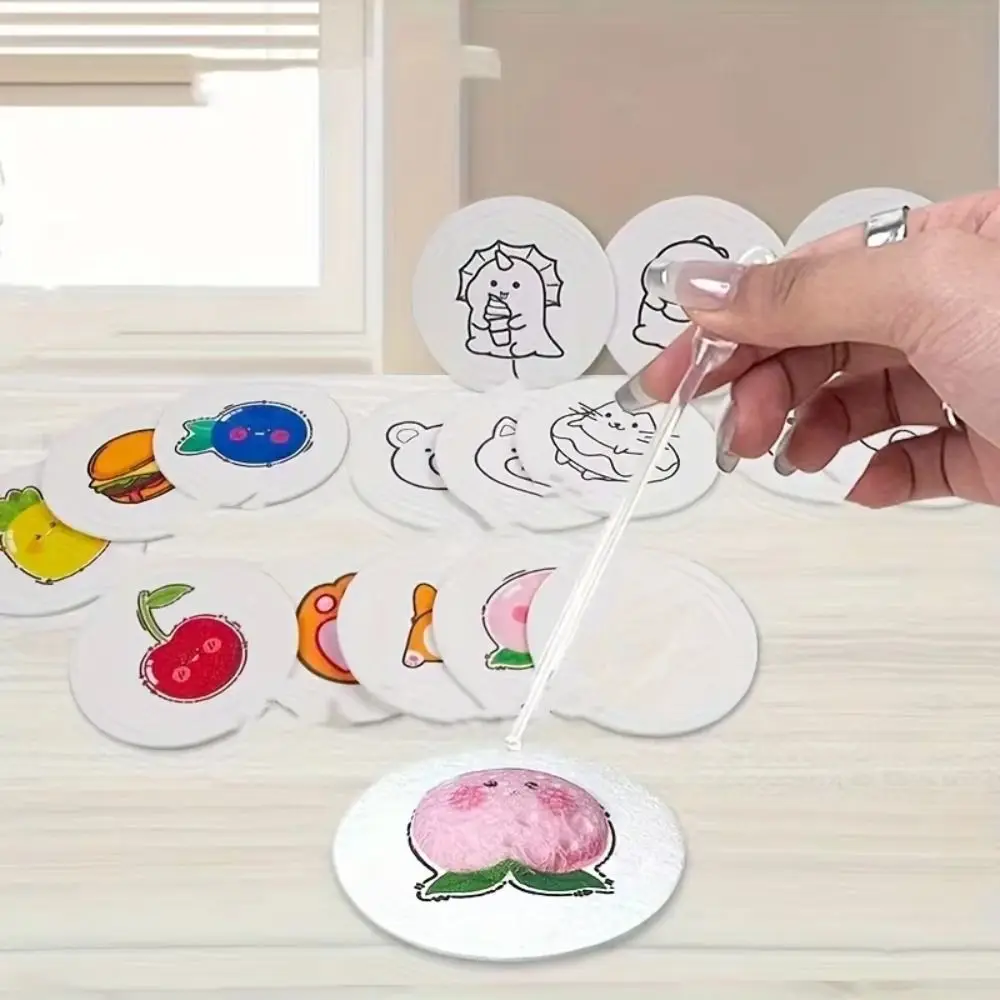 10Pcs 푹신한 질감 폼 질감 그림 종이 둥근 모양 교육용 그림 스폰지 종이 학교 활동 미술 공예