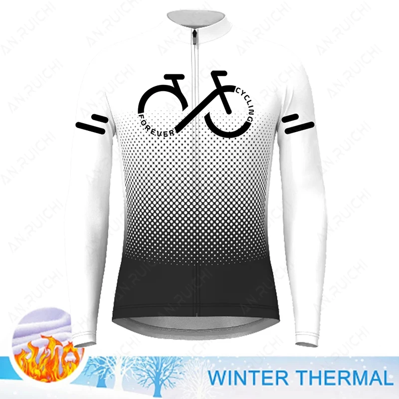 Camiseta de ciclismo para hombre con bolsillos, manga larga