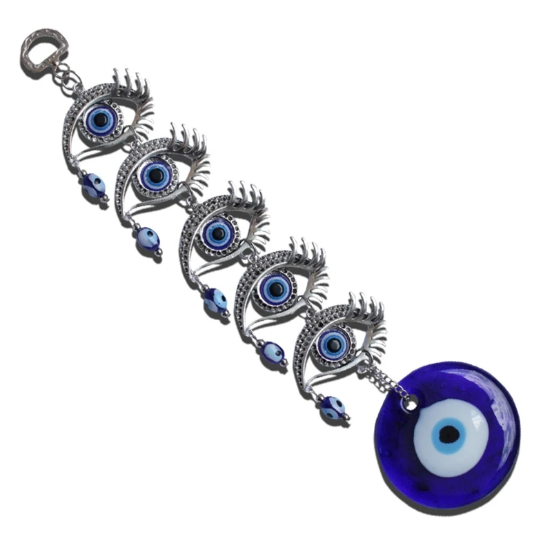 Turkish Blue Evil Eye Amulets Wall Hanging Pendant Home Decor Ornament Blessing 3