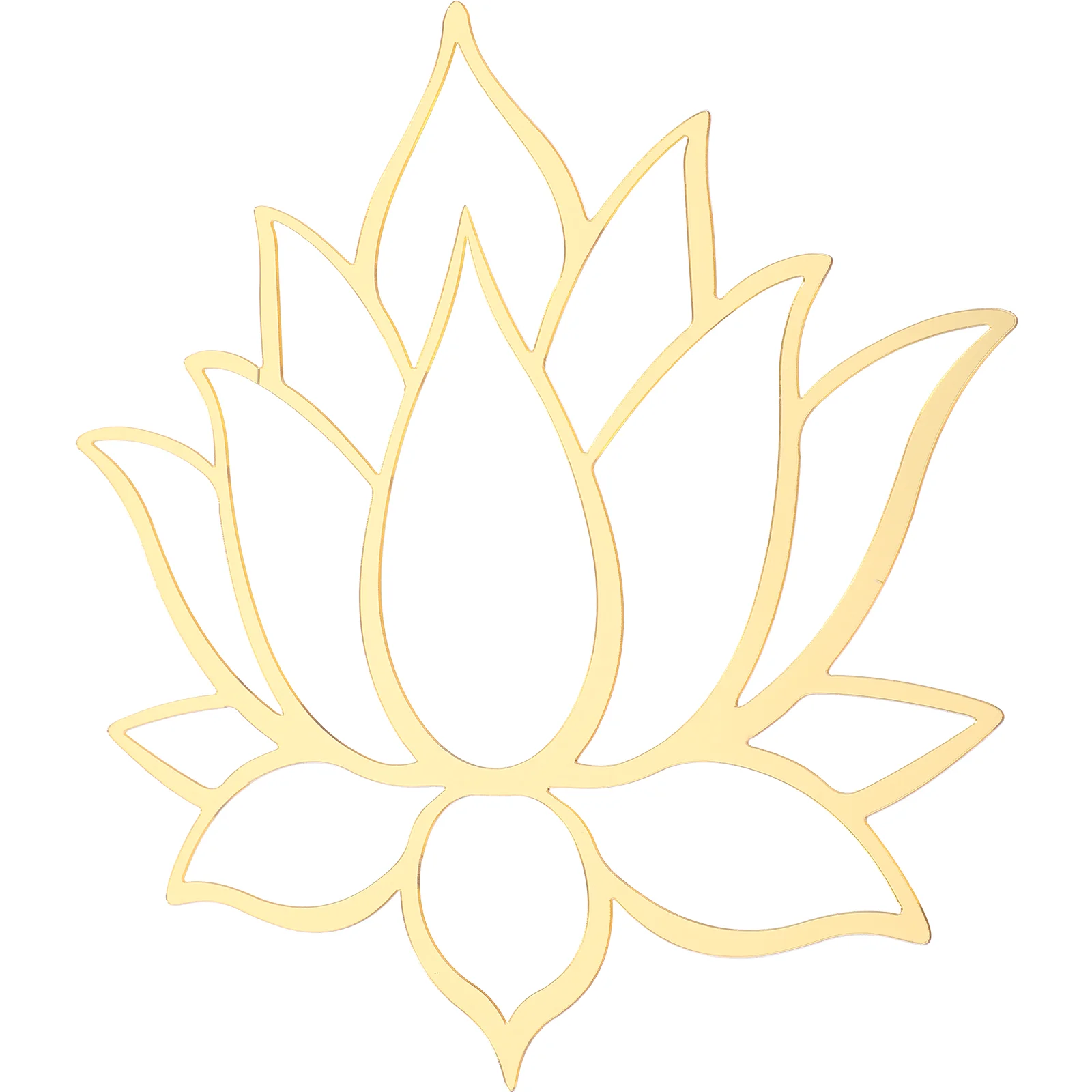 

Lotus Mirror Wall Sticker Bedrooms Decor Stickers for Adhesive Office Acrylic Decals Decoration