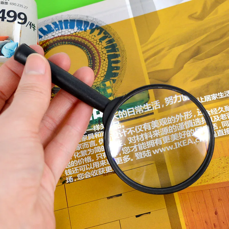 1 Pz 60Mm Lente D'Ingrandimento Da Lettura Per Gioielli Lente D'Ingrandimento Portatile 5X Lente D'Ingrandimento Lente Zoomer
