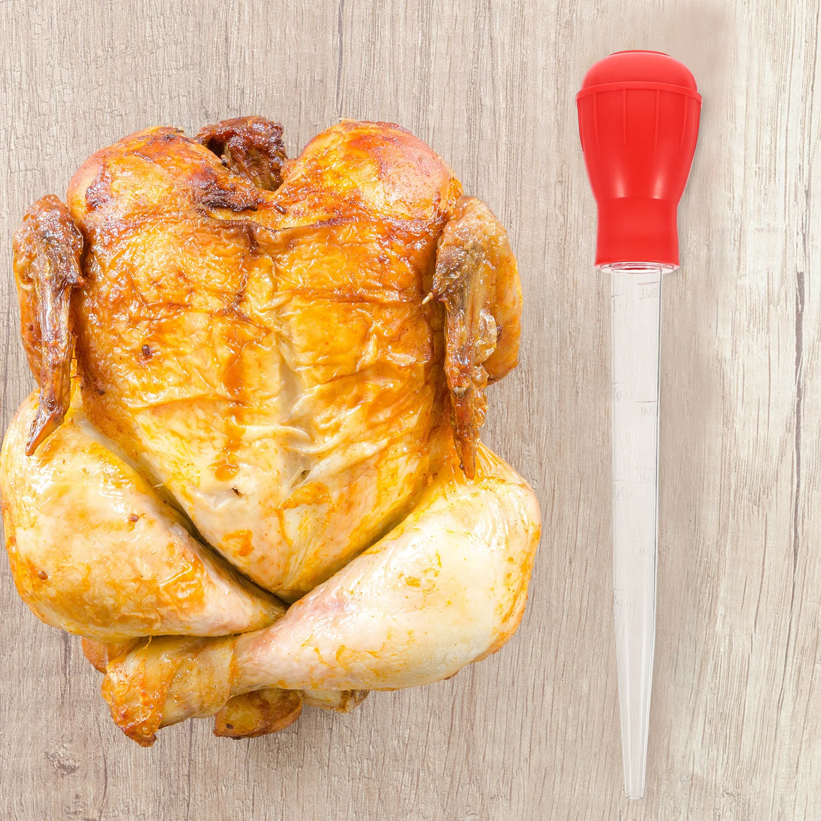 30ml Pipette Drip Oil Seasoning Tube Turkey Pump Syringe Kitchen Dropper Red Gadgets Meat Arinade Injector Needle bbq sauce injector