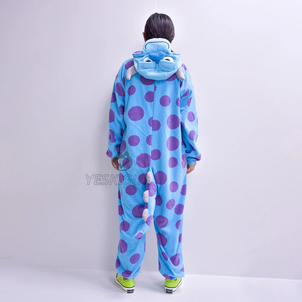 Kigurumi pajamas onesies cosplay pajamas onesies couple anime kigurumis funny onesie Sully Mike pajamas Halloween costumes festival outfit cartoon jumpsuit monster suit