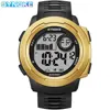 SYNOKE Men Digital Watch Sports Watches 5Bar Waterproof Military Shock Digital Watch LED Display Large Screen Alarm Clock 3
