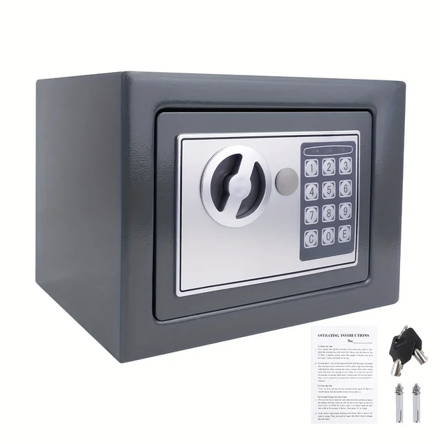 Fireproof Solid Steel Safe for Home Office with Digital Keypad Lock Secure Cash Jewelry Box 6