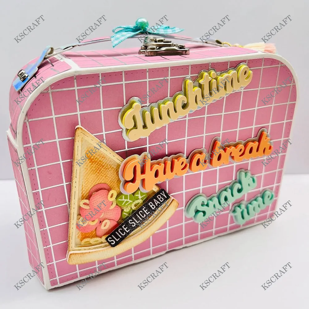 KSCRAFT 3D 가방 상자 절단 다이 스텐실 DIY Scrapbooking 장식 엠보싱 DIY 종이 카드