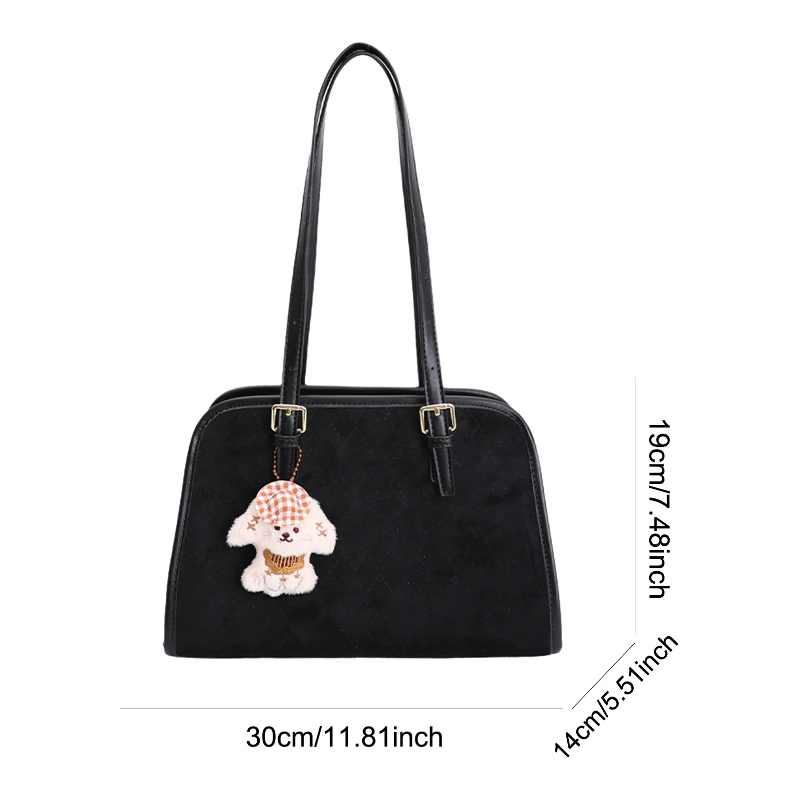 PU Leather Shoulder Bag Vintage Underarm Bag Fashion Tote Bags for Women Work Shopping Travel Daily