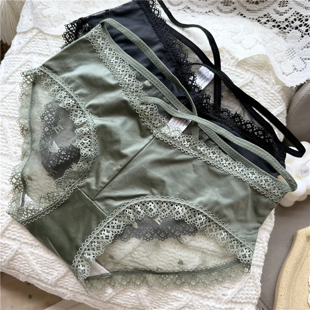 European Style Underwear Women's Panties Sexy Lace Underpants Low