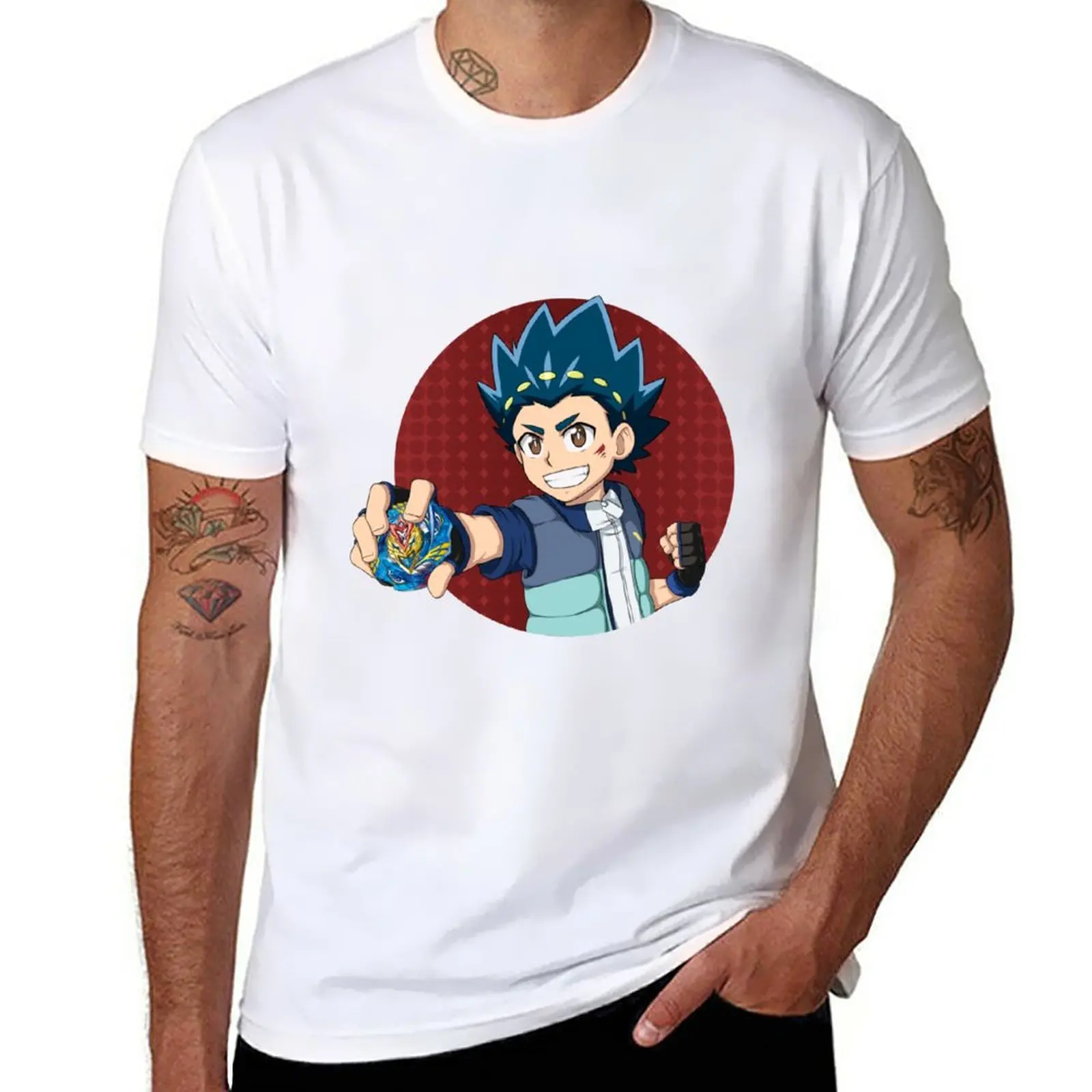 Camiseta Valt Aoi de Beyblade Burst Turbo/Super Z para hombre, camisa vintage de algodón, nueva