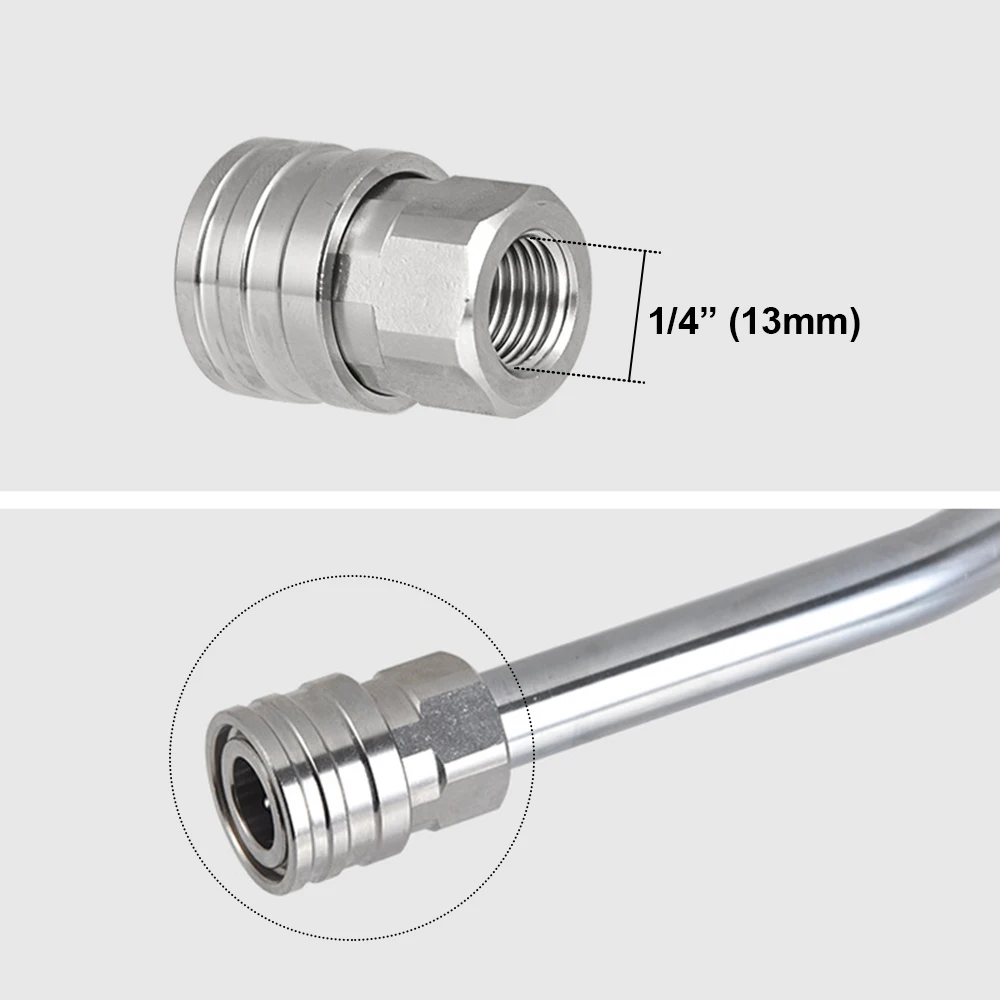 Raccords Rapides 1/4" Femelle Acier Inox - Compatibles Nettoyeur Haute Pression, Connexion Facile
