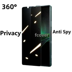 Privacy Tempered Glass Screen Protector Film with Anti - Spy Technology - Sony Xperia 1 II (360 Anti Spy)