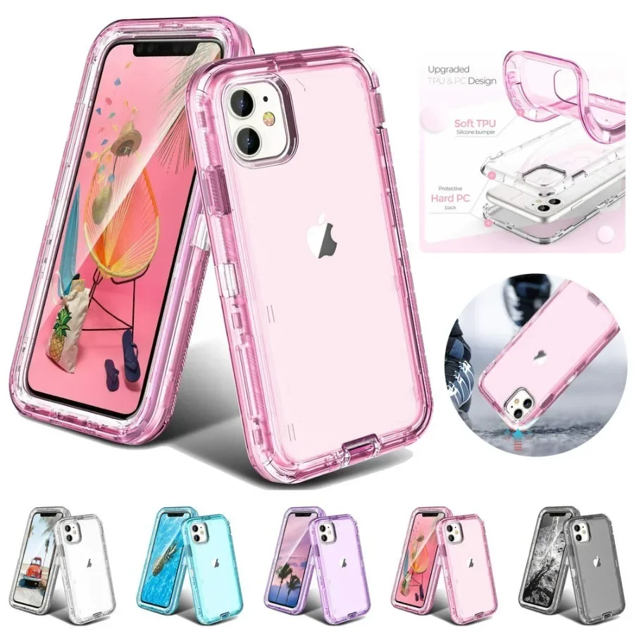 For iPhone 16e 16 15 14 13 12 Mini 11 Pro Max X XR 8 7 Plus Full Body ...