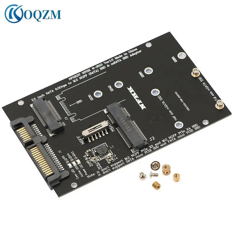 PC Ʈ  ī, M.2 NGFF MSATA SSD-SATA 3.0 , 2 in 1