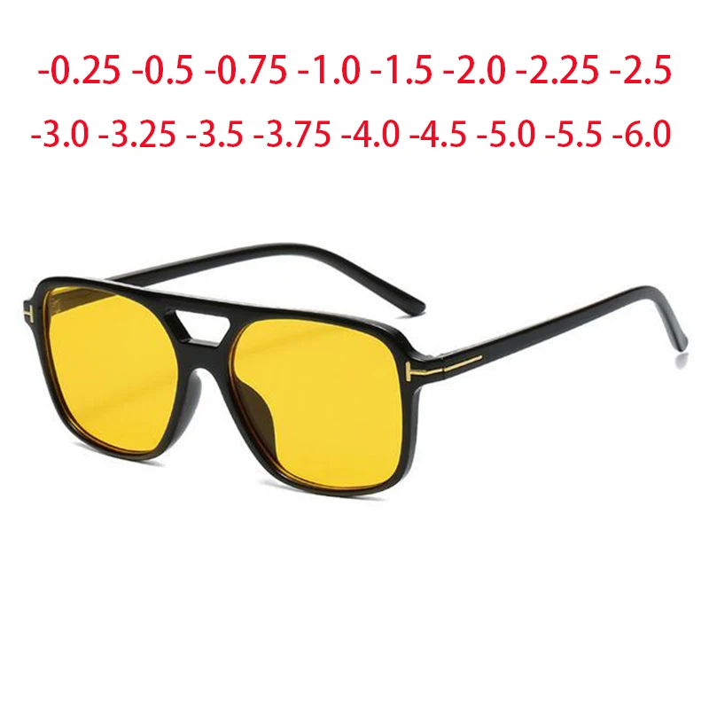 Cat Eyes Women Sun Glasses Men Shades Retro Black Sunglasses Myopia Nerd Photochromic Prescription 0 -0.25 -0.5 -1.0 To -6.0