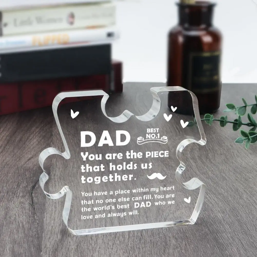 Акриловое украшение Best Dad, папа с надписью Thank You, настольное украшение, папа тещи, отца, день рождения, праздник, подарок