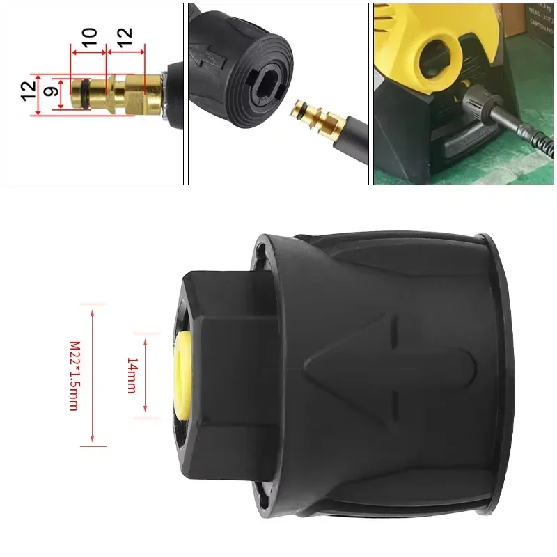 4350PSI 그래피티 고압 세척기 건 키트, 1L 폼 캐논 1/4인치 노즐 세트 + 옵션 카처 어댑터 및 고무 베이스 (자동차 세차용)