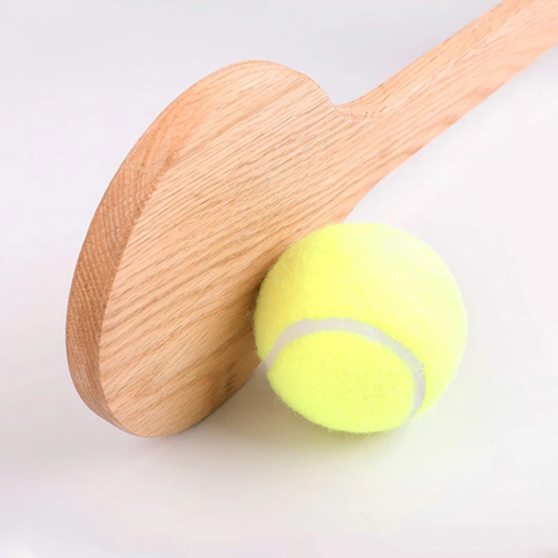 Tennis Sweet Spot Racket Wooden Tennis Spoon Swing Training Racket Accuracy Practice Batting Hitting Equipment Gear