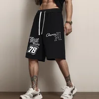 Los Angeles Print Shorts Summer Jogging Soft Loose Sports Shorts Comfortable Fashion High Street Casual Sweatpants Men's Shorts 1