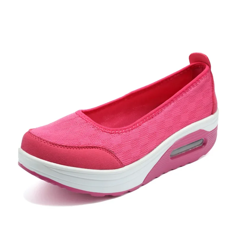 Estate Autunno Donna Platform Flats Mocassini Sneakers Casual Cuscino D'Aria Comfort Plain Slip-On Lady Boat Shoes