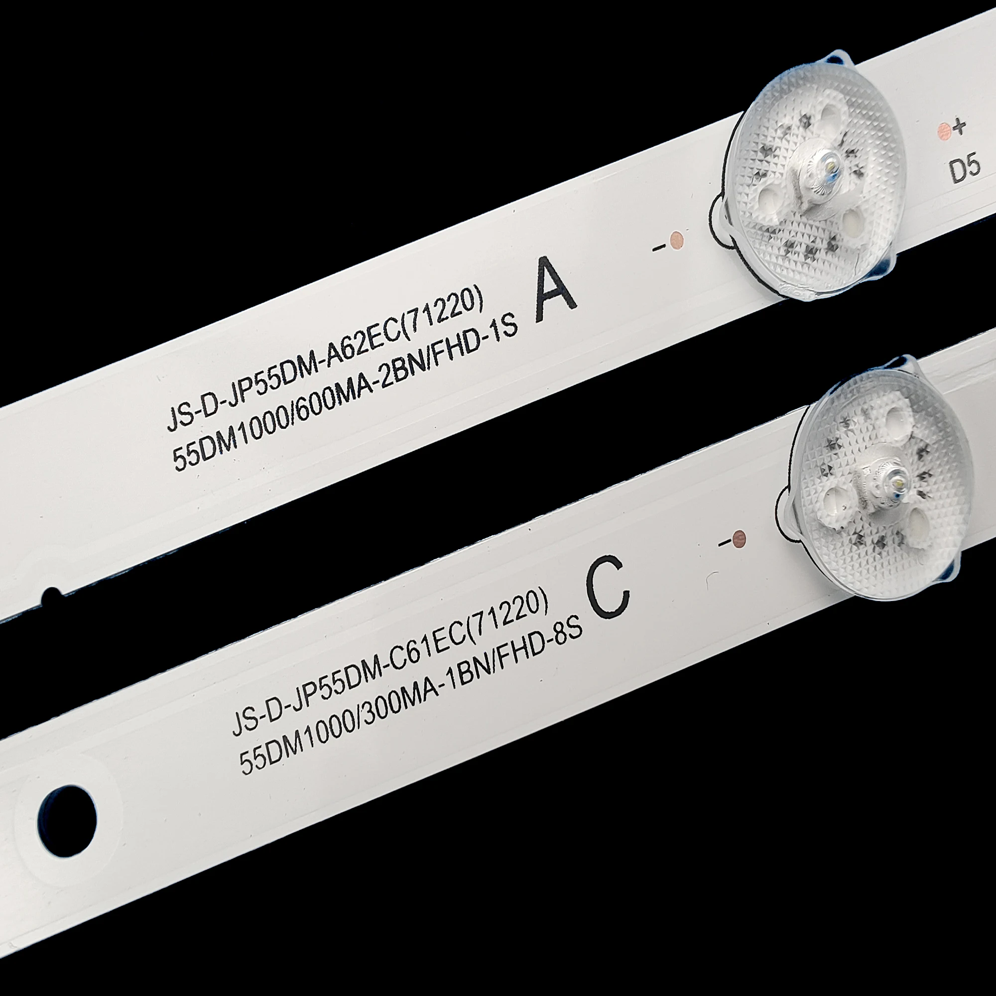 Kit 72 Peças Led Nd55ks4000 jn Uhd Inteligente Js-d-jp55dm-b51ec 55dm1000 300ma1bin Js-d-jp55dm-a62ec 55dm1000 600ma2bin Fhd8s - Imagem 2