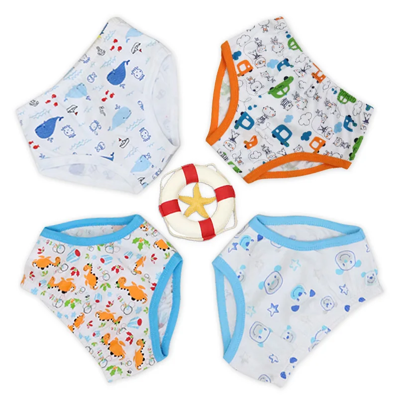 Boys Underwear Two to Five Years Old Baby Clothes Pure Cotton 4 pcs/lot Panties for Boys