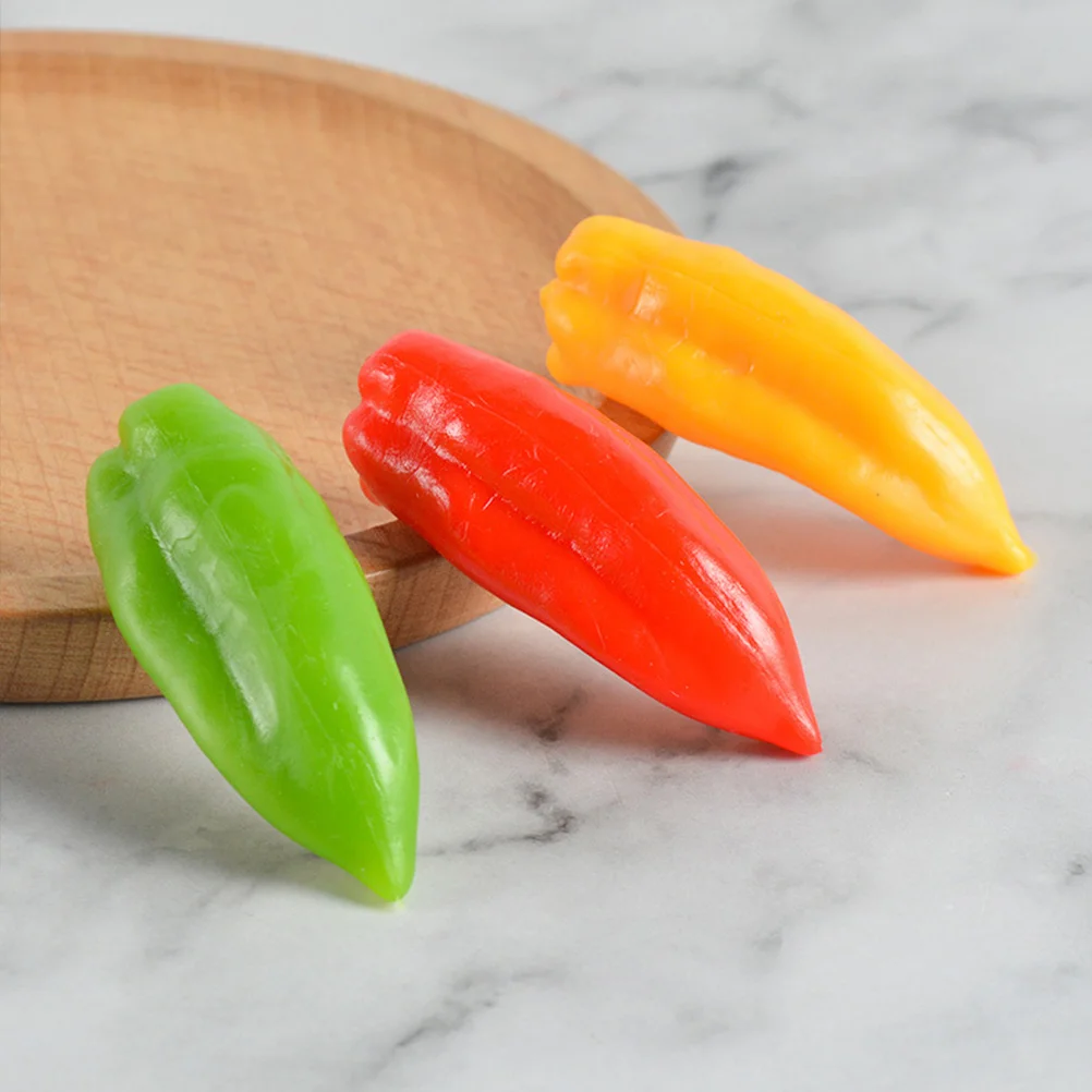

9pcs Mini Fake Pepper Adornment Artificial Pepper Model Photography Prop Artificial Chili Pepper