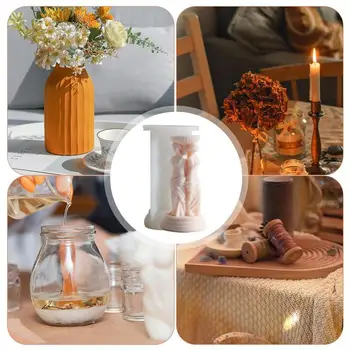 Roman Statue Candle Molds 3D Silicone 5