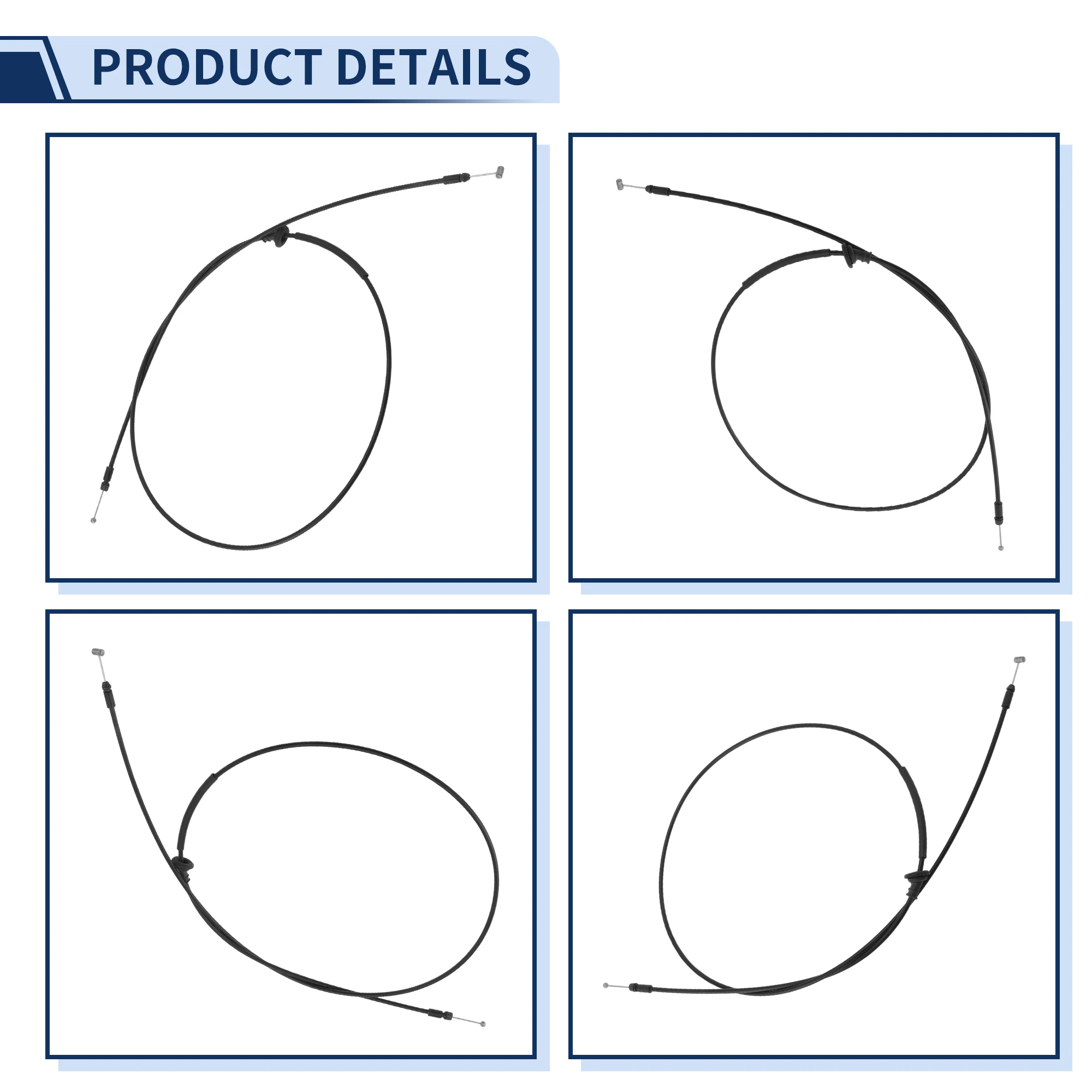 현대 투손 2015-2017 No.81190D3000 용 UXCELL 후드 래치 릴리스 케이블
