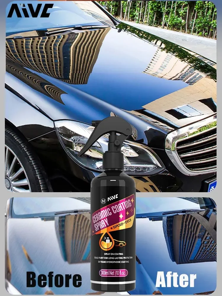 Auto Nano Ceramic Wax Coating Spray Aivc Crystal Polishing Liquid Alta Protezione Cappotto Idrofobo Scratch Repair Car Detailing