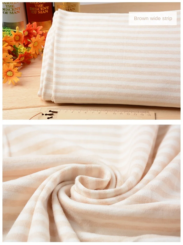 Colored Cotton Knitted Fabric Elastic Natural Childrens Clothing Urinary Pad Blanket Mask Hat Fashionable Design Sewing Cloth