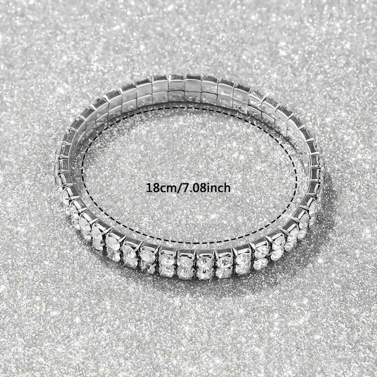 2pcs/set - Fashionable, elegant and minimalist - Women's quartz watch&sparkling bracelet set, circular digital analog dial