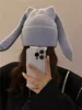 New 1Pc Bunny Hats Beanie Long Ear Warm Hat Crochet Knitted Hat Cute Bunny Hat Rabbit Ears Hats for Women Winter Hats Warm Caps 3