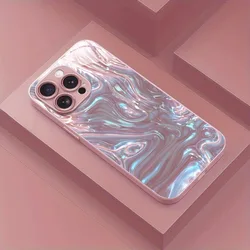 Iridescent Textured Metal & Glass Phone Case - Samsung A22 4G (BLMGF - 293BL6858A1)