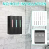 400ML Soap Dispenser Wall Mounted 3 Chamber Shower Soap Dispenser Adhesive Shampoo Conditioner Dispenser Bathroom Accessories 4